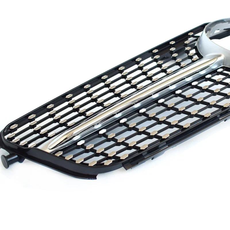 Replacement Diamonds Style Front Grille for 2007 - 2014 Mercedes C Class W204 S204 C204 C180 C200 C220 C250 C300 C350 - view 4