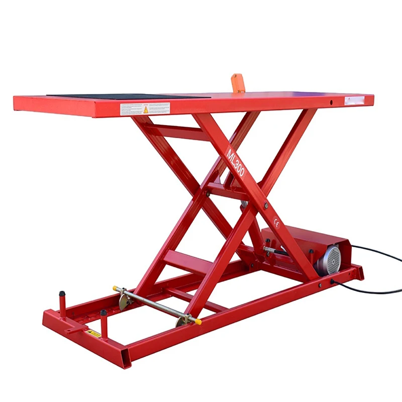 400KG 300kg Displacement Electric Maintenance Platform Pedal Quality Motorcycle Lifting Platform Hydraulic Jack Electric Lift