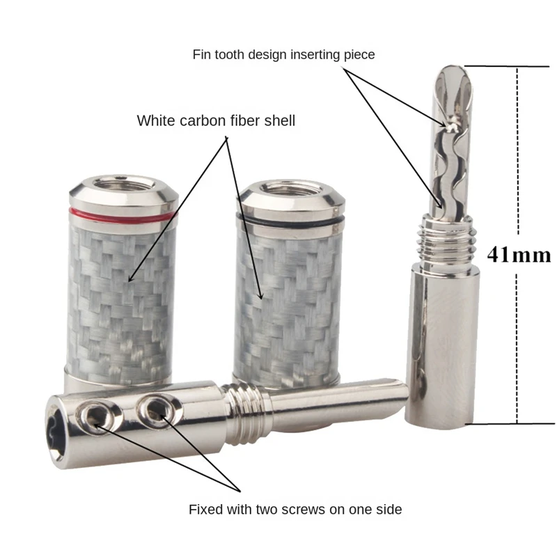 4 шт., вилки типа «банан»