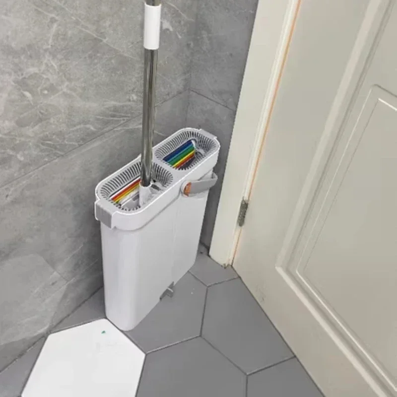 

Squeeze Bucket Flat Mops Floor Spin Cleaning Set Floating Magic Mops Replacement Pads Mopa Limpieza Suelo Cleaning Tools WK50TB