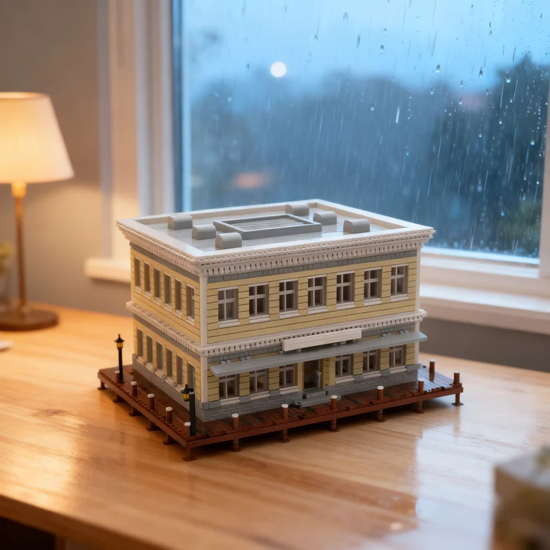 

11390 деталей MOC: Модульная модель городской улицы «Береговой проход», строительные блоки, креативный подарок, набор для самостоятельной сборки, декор для демонстрации, премиум-класс для взрослых и детей, для рабочего стола