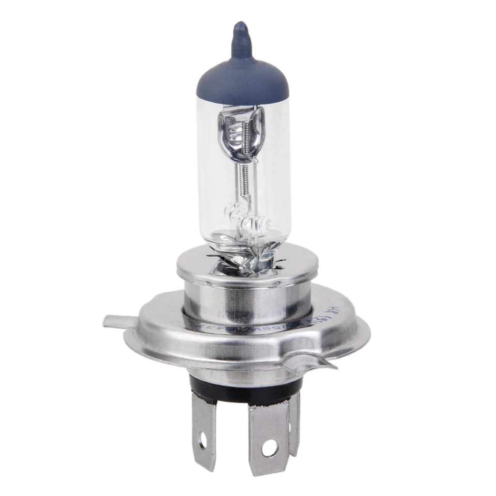 Xenon Gas Lamp H4 12V High Low Beam Bulb 55W Metal Base for Vehicle Night Driving Light Upgrade