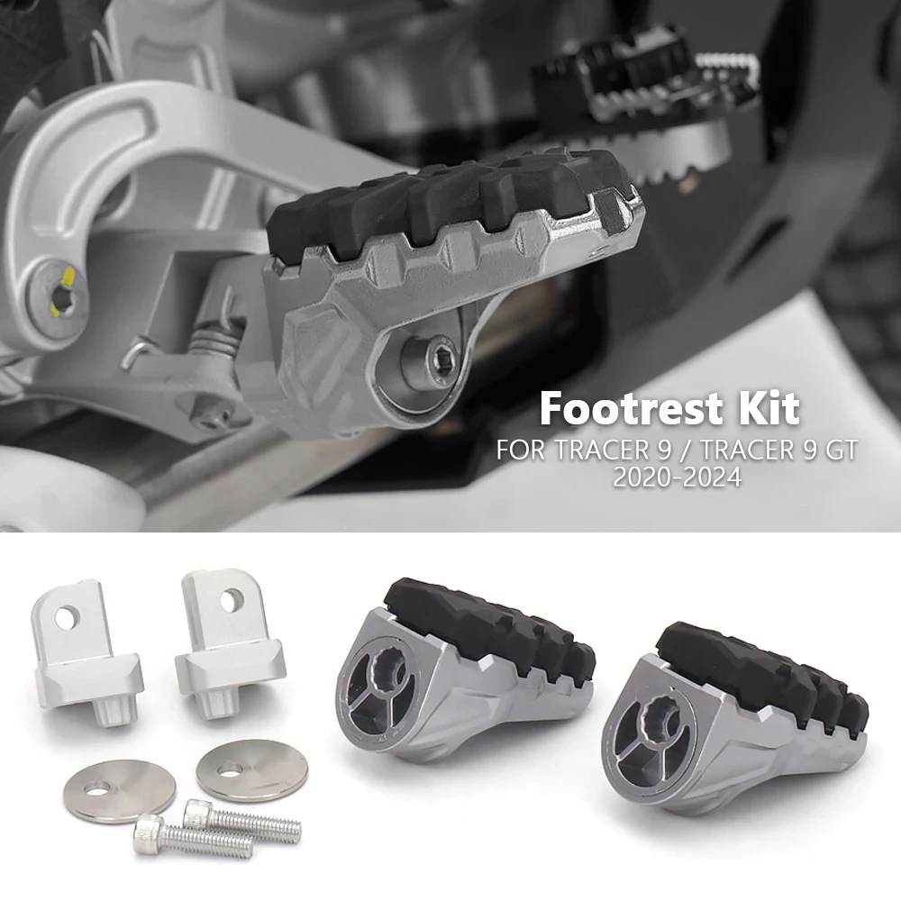 

Motorcycle Accessories Foot Pegs FootRest Footpegs For Yamaha Tracer 9 GT TRACER 900 Tracer9 2020 2021 2022 2023 2024