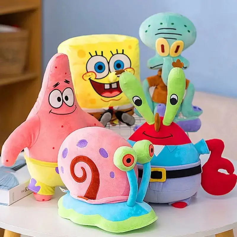 25CM-30CM SpongeBob SquarePants Patrick Star Doll Anime Cartoon Plush Toy Soft Cute Stuffed Collection Children's Birthday Gift