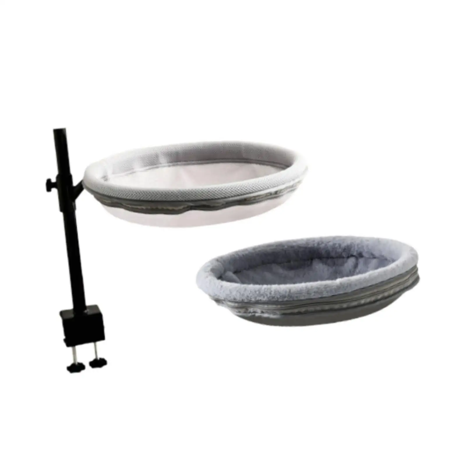 Elevated Cat Bed on Desk Easy Installation Fashion Lounger with Washable Cover for Apartment Studying Side Table Computer Desk