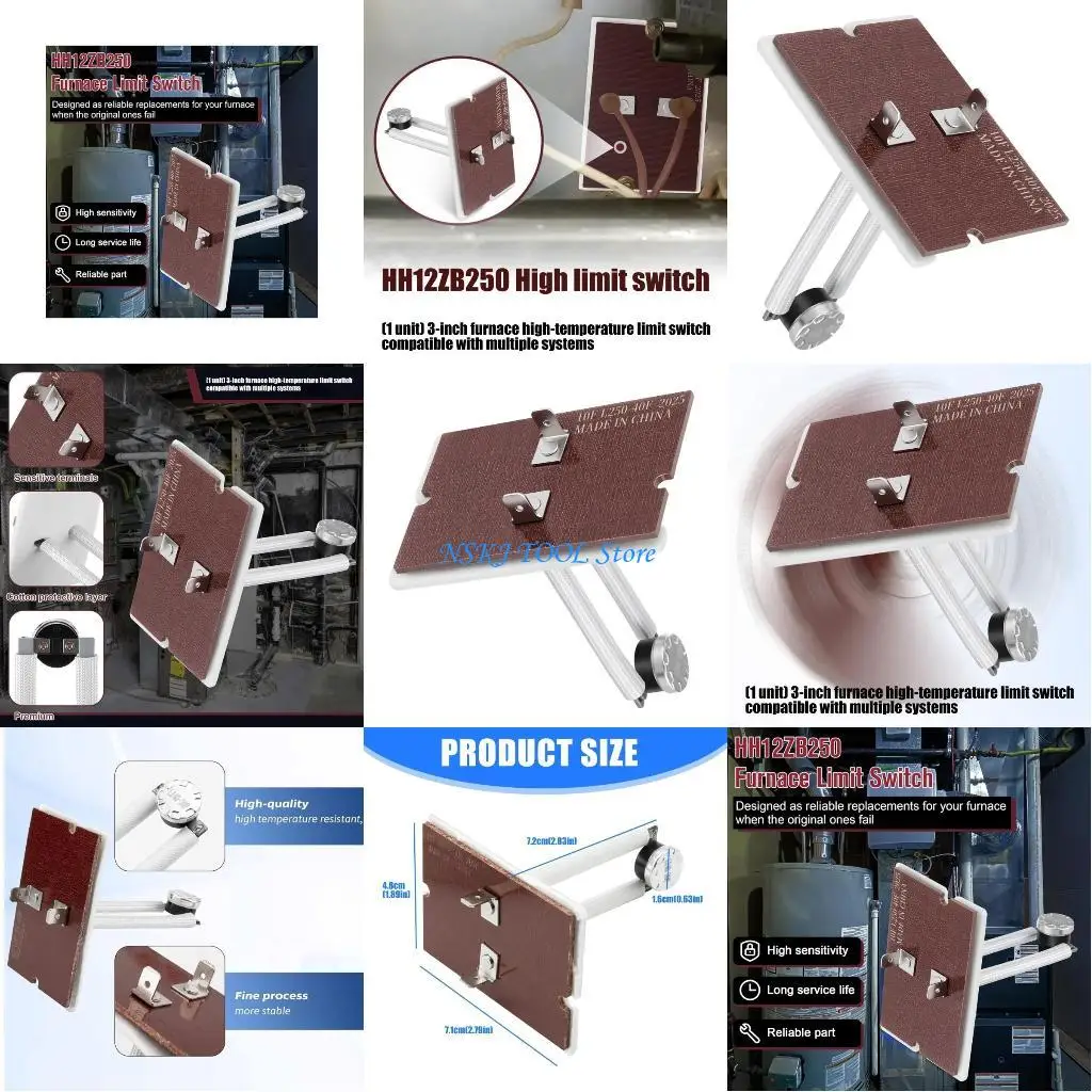 

L8RC Safety High Temperature Limit Switches 3inch Universal Limit Switches