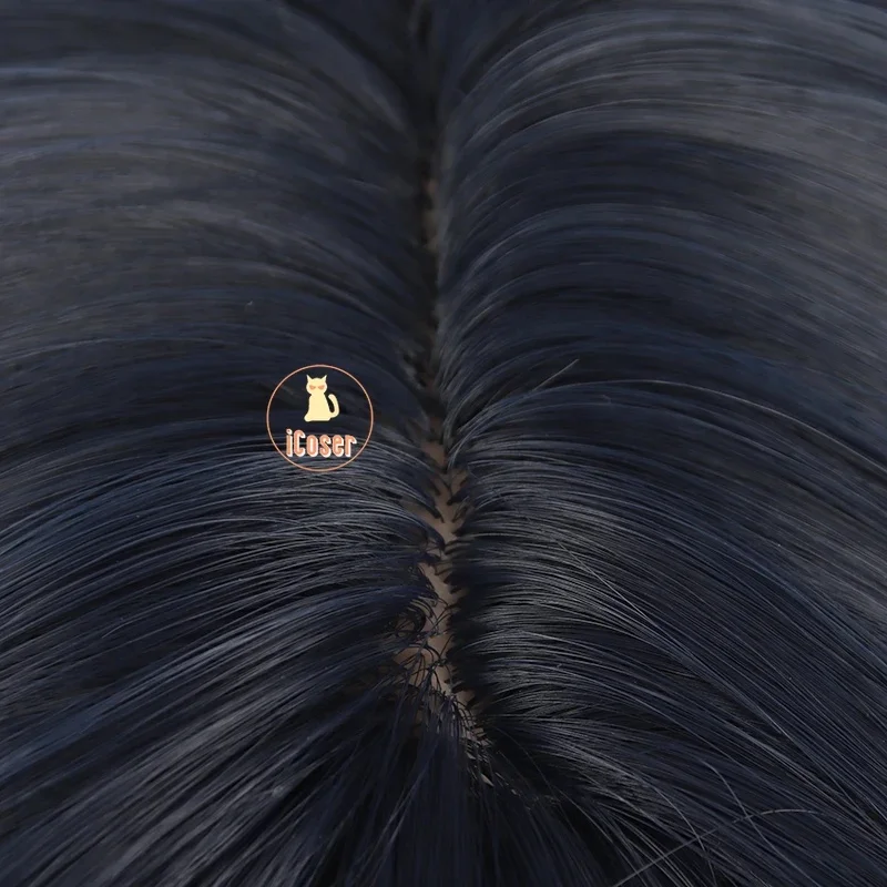 3,v;5'h\8/Kyotaro Sugishita Cosplay Wig Anime Wind Breaker Dark Blue Long Hair Bofurin Halloween Party Women Men Props7;j'9.g\2/ - view 6