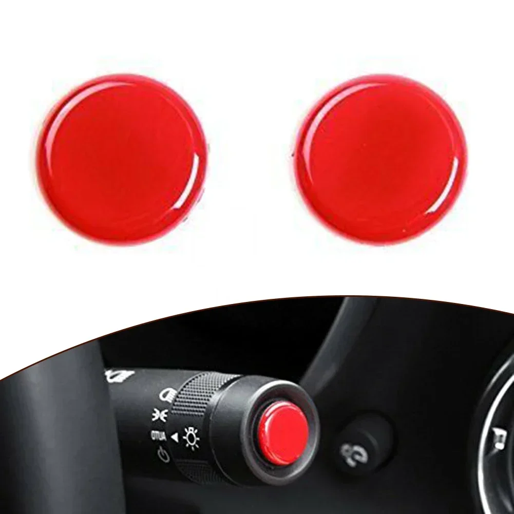 2Pcs Red Car Shift Pole Level Head Cover Trim For Chevrolet For Camaro 2010-2023 Interior Accessories