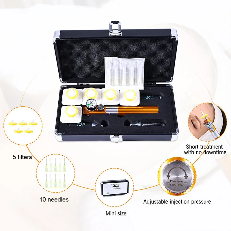 Dispositif de carboxythérapie portable CDT, injectable, élimination des marques commandée, système de thérapie de la carboxie, injection déformable des yeux, outils de soins de la peau