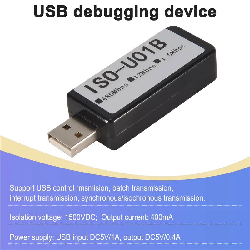 Adum3165 USB 2.0 المعزل الرقمي 480Mbps USB عالي السرعة معزول ل فك إزالة الصوت مرشح الصوت الحالي