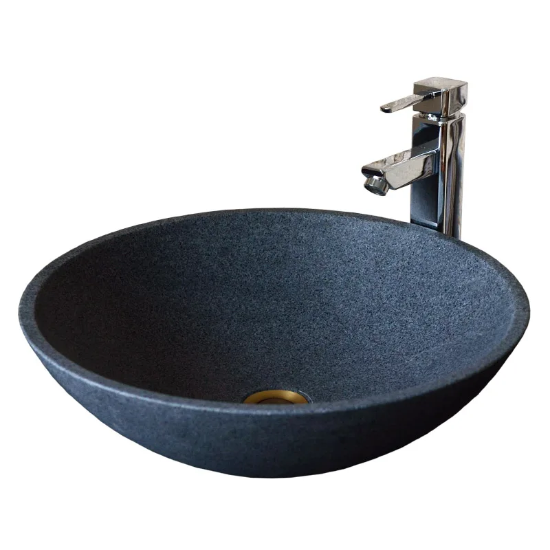 

Sink stone balcony modern countertop basin American bathroom stone art washbasin