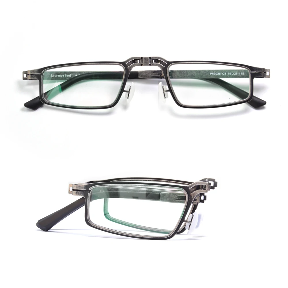 

Retro Portable Screwless Folding Reading Glasses Frame for Men Women Foldable Presbyopia Reader Hyperopia Diopter Eyeglasses