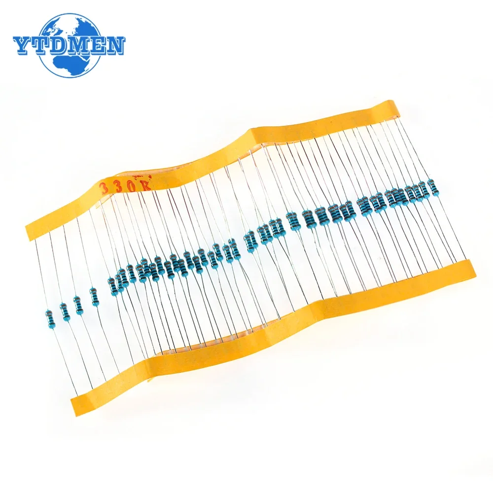 1475PCS 1/4W Metal Film Resistor Set 0 Ohm-5.6M Ohm 1% Color Ring Resistance with IN4148 Switching Diode Electronic Kit