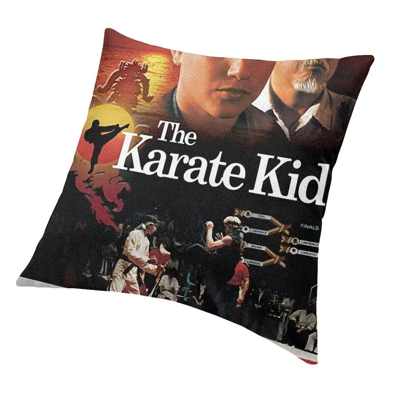 Cobra Kai Daniel Larusso Cushion Covers The Karate Kid All Valley Championship Tournament Velvet Pillow Case for Sofa Home Decor