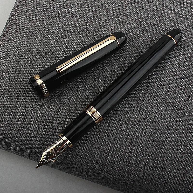 

New JinHao X350 Metal Fountain Pen Gold clip EF 0.38mm F nibs office school supplies calligraphy pens for writing