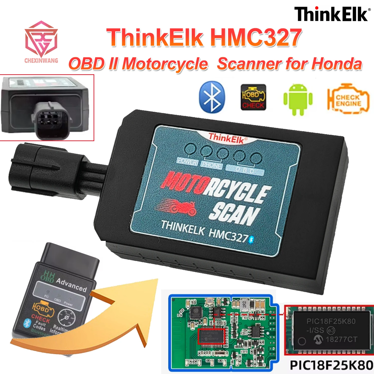 

Обновление ELM327 V1.5 THINKELK HMC327 для мотоциклов HONDA EFI: OBD-сканер для диагностики неисправностей и проверки кодов ошибок, инструмент для диагностики на Android.