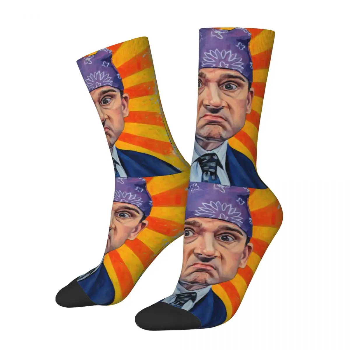 The Man With The Purple Turban Socks Shopping 3D Print Boy Girls Mid-calf Sock