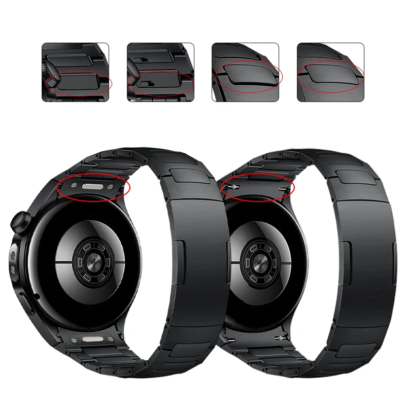 

Приерретный дизайн для Huawei Watch 5, 46 мм, титановый браслет, изысканная деталь, миланский ремешок, подходит для Huawei Watch 5, 42 мм