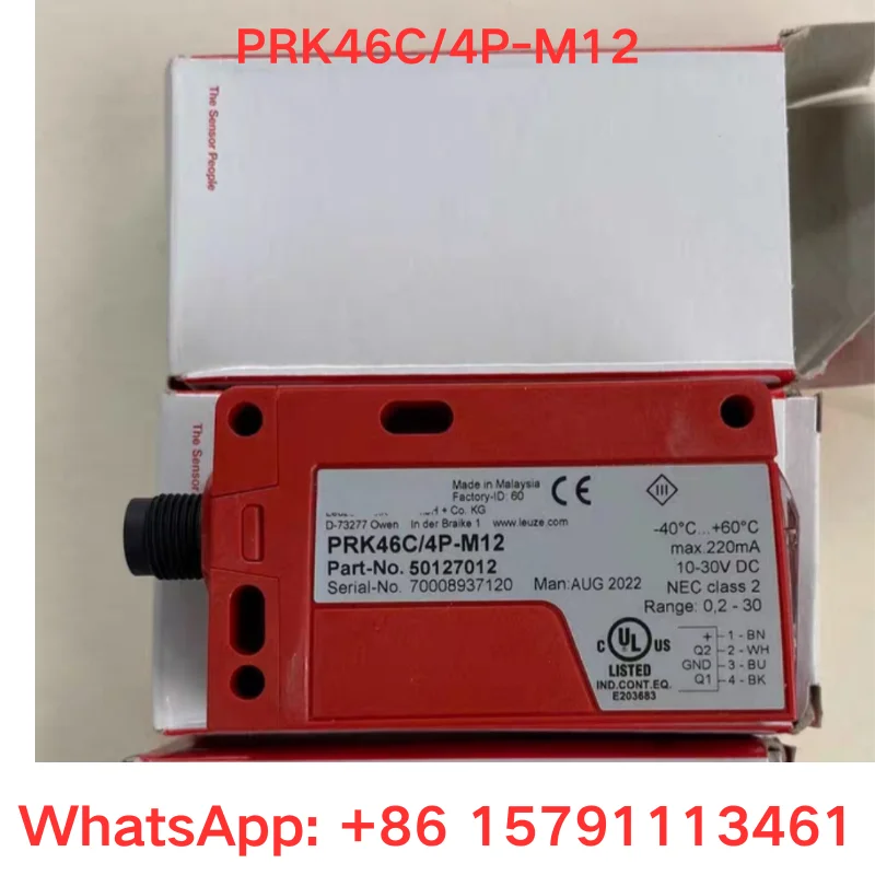 

Brand new photoelectric switch sensor, model PRK46C/4P-M12, order number 50127012, fast shipping