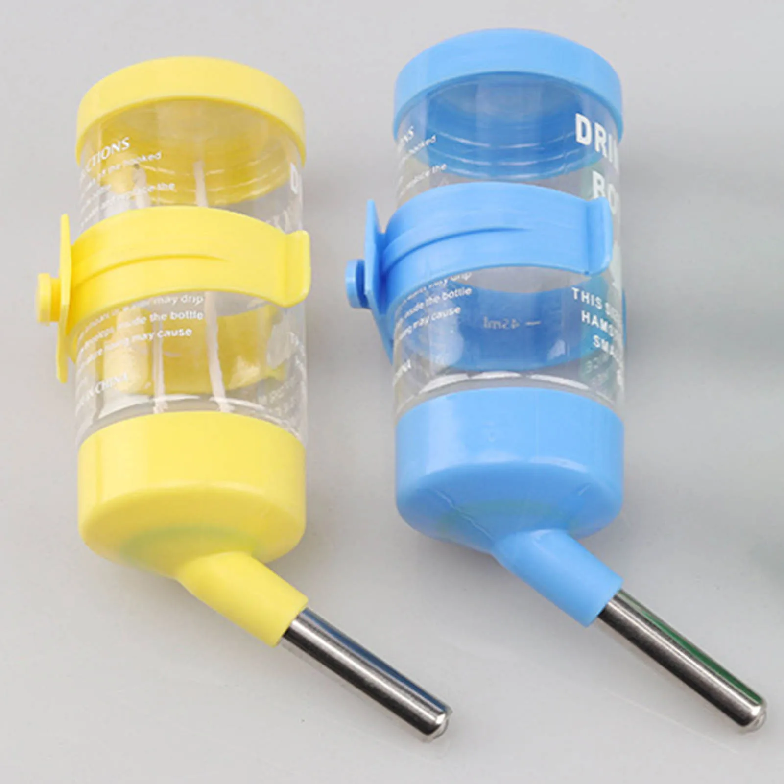 Garrafa de água de hamster dispensador de plástico alimentador pendurado garrafa de beber para animais de estimação para cobaias/hamsters/coelhos/frete