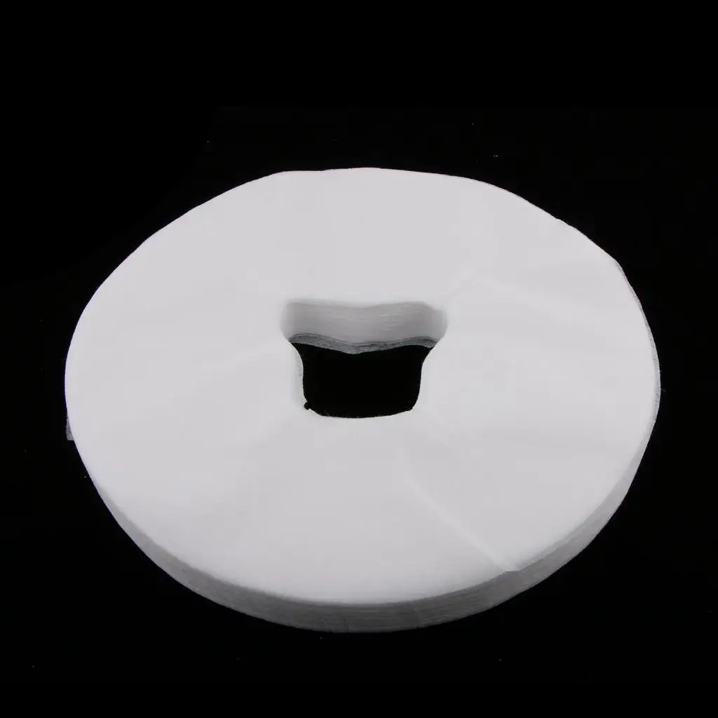 100 Pieces Disposable Massage Cushion Covers Headrest Cradle Sheet