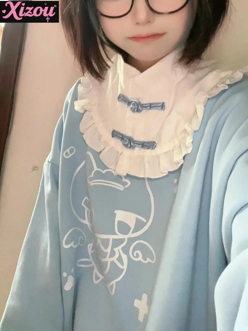 

Soft Sister Sweet Subculture Y2k акварельный свитер на пуговицах женский осенне-зимний бархатный утолщенный второмерный жакет топ