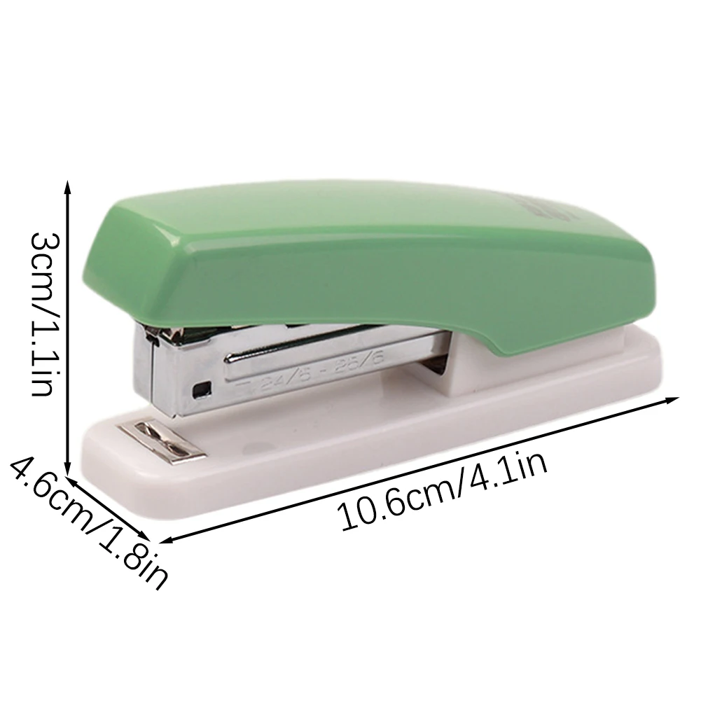 Настольный степлер с 20-футовой емкостью, офисный настольный степлер без помех, легкие степлеры с мягкой ручкой для офиса и школы