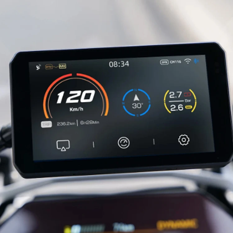 Chigee Wireless Carplay Mbluetooth Motorcycle Waterproof Rear and Front Camera Motorcycle Safety Camera With Sd Recorder
