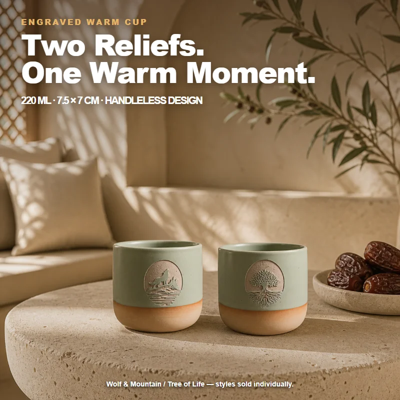 Elegant 220ml Handleless Ceram - Coffee Tea Latte recension och pris