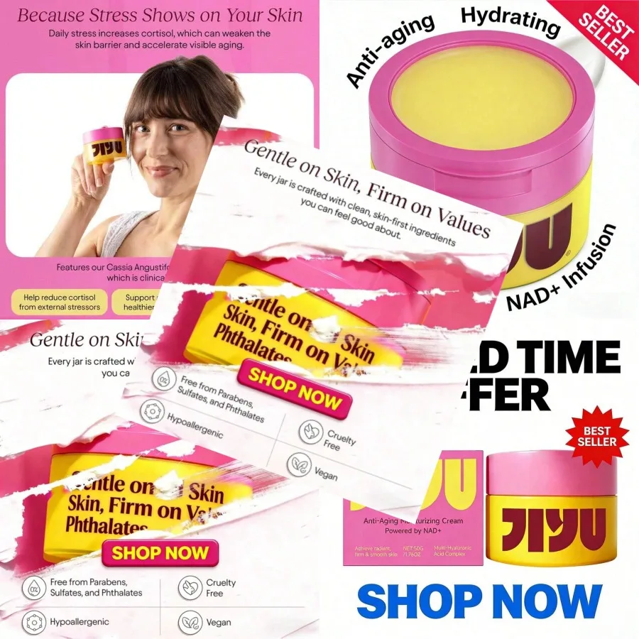 

Anti-Aging Moisturizing Cream Powered By NAD+, Skincare For Mom