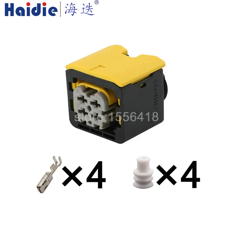 1-20Set 4 Pin  2-1418390-1 Nitrox Oxygen Sensor Waterproof Plug Auto Wiring Harness Connector Socket