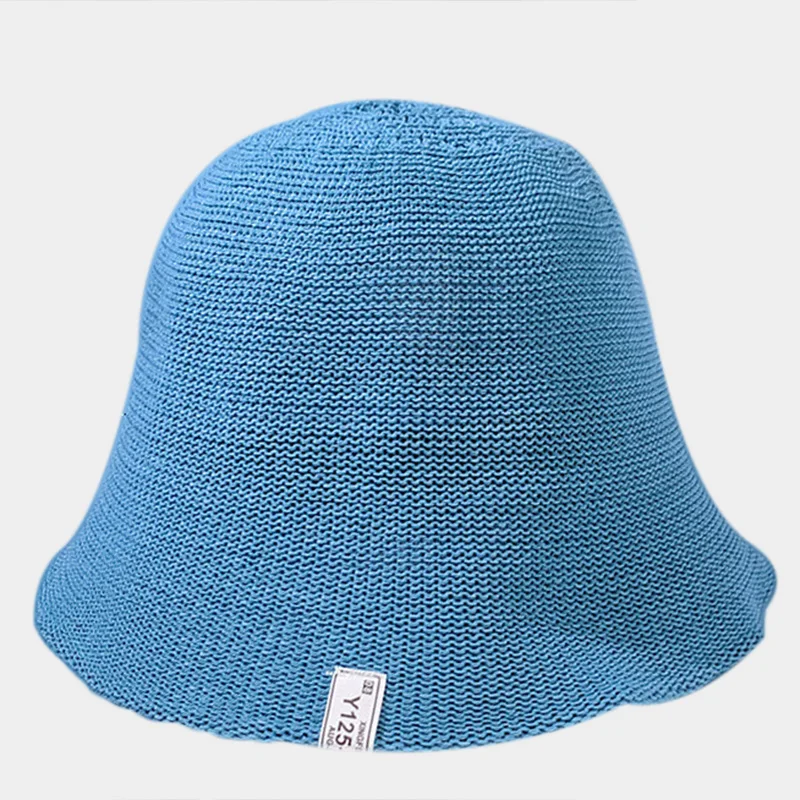 MAXSITI U Breathable Linen Bucket Hat for Women Summer Thin Fisherman Hat Sunscreen Basin Hat Fashion Knitted Pink Panama Hat