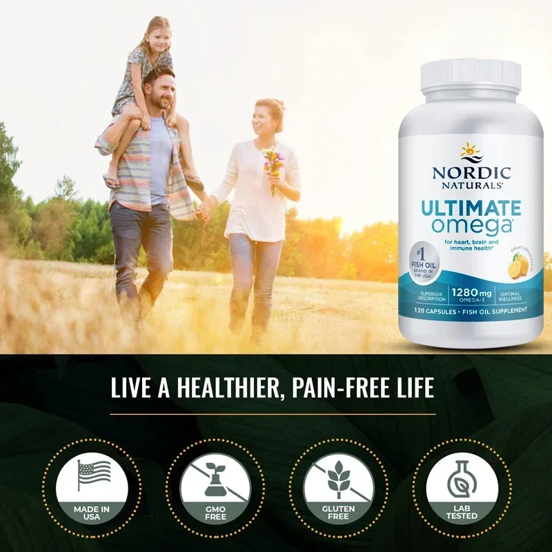 ULTIMATE Omega - Supports Heart, Brain and Immune Health, 1280 Mg OMEGA-3