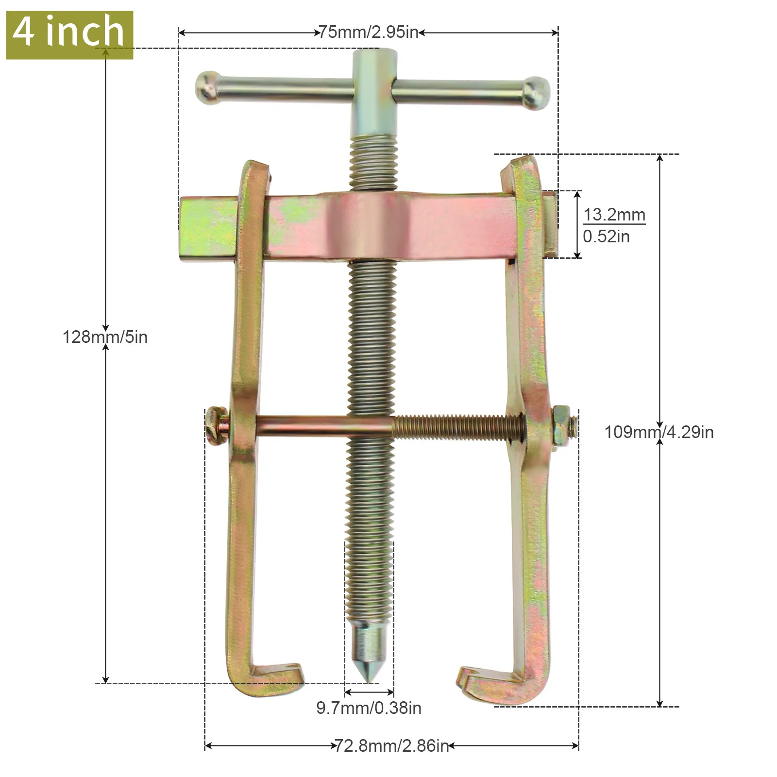 3/4/6/8 Inch 2-Jaw Puller Separate Lifting Device Multi-purpose Pull Strengthen Bearing Puller for Auto Mechanic Hand Tools