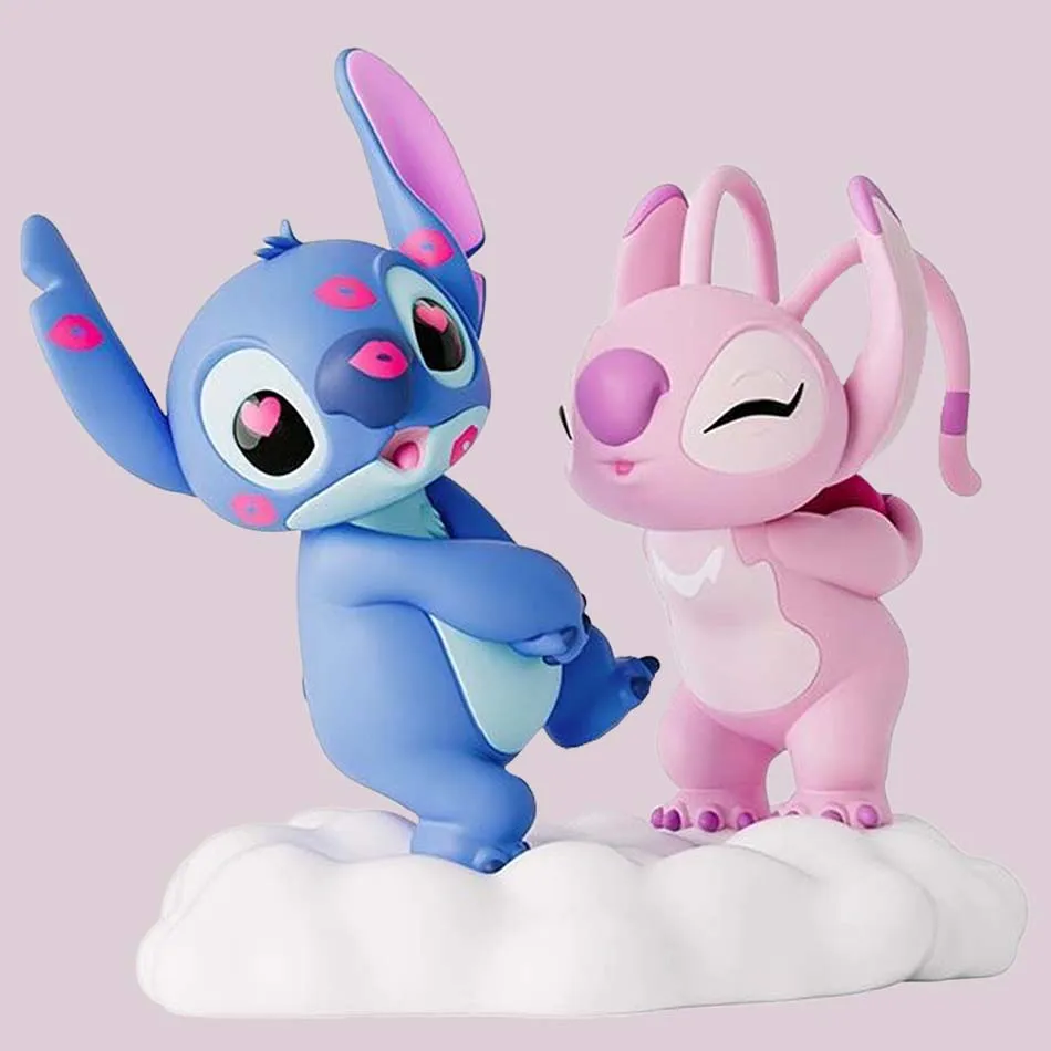 Disney Anime Figures Stitch Toys Decoration Model Pvc Figure Stitch Model Boys Girls Cartoon Dolls Kid Collection Birthday Gifts