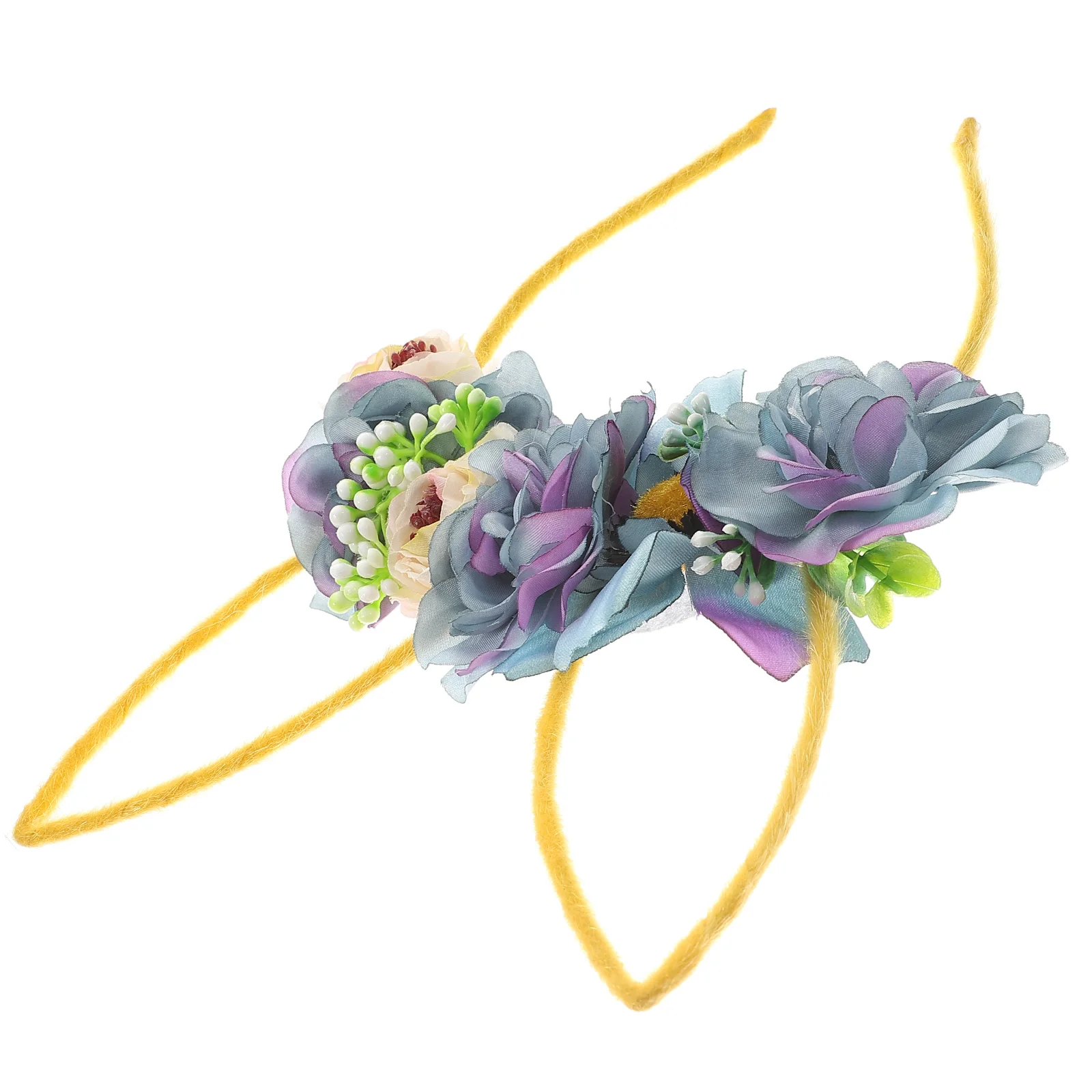 

Flower Headband Rabbit Ears Hair Accessories Womens Hoop Birthday Headbands Bunny Ears Costume Party New Year