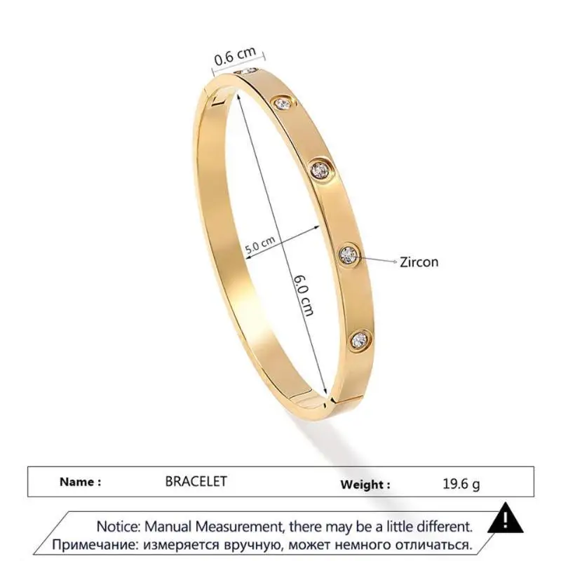 أساور راكول 316L بتصميم متقاطع سوار بلون ذهبي مقاوم للماء من الفولاذ المقاوم للصدأ أساور ماركة فاخرة للنساء هدية دروبشيبينغ #6