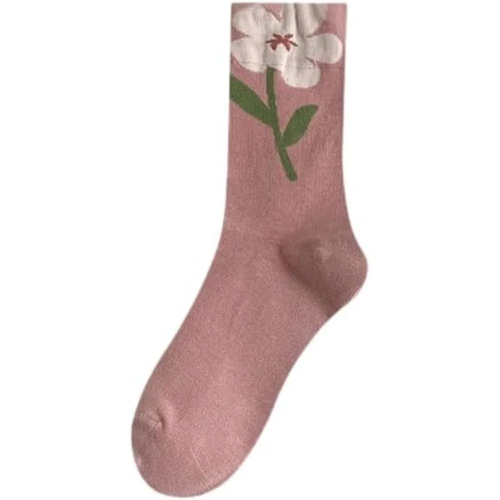 جوارب قطنية لطيفة للنساء والفتيات خمسة أزواج من الجوارب الرياضية والارتداء اليومي