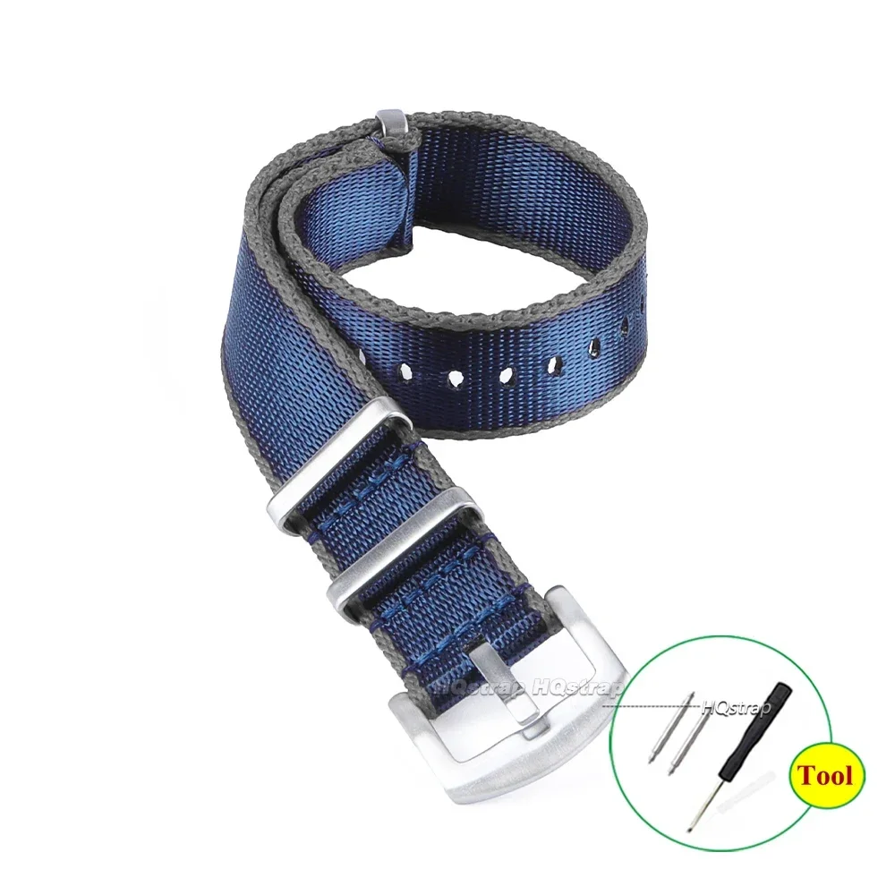 Hochwertiges Nylonarmband, 18 mm, 20 mm, 22 mm, geflochtenes Canvas-Uhrenarmband, für Herren und Damen, weiches Sport-Militärarmband-Zubehör