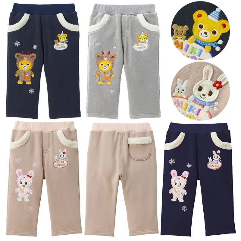 

Winter Kids Pants Cute Little Bear Rabbit Casual Velvet Pant Baby Cotton Trousers Boys Clothes Girls Trouser Pantalones