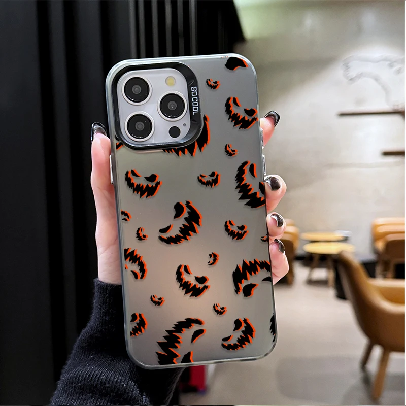 Чехол для телефона с тыквой на Хэллоуин для Samsung Galaxy A24 A33 A34 A14 A13 A23 A55 A15 A35 A25 A05 A05S 5G A54 A53 A32 A52 A52S