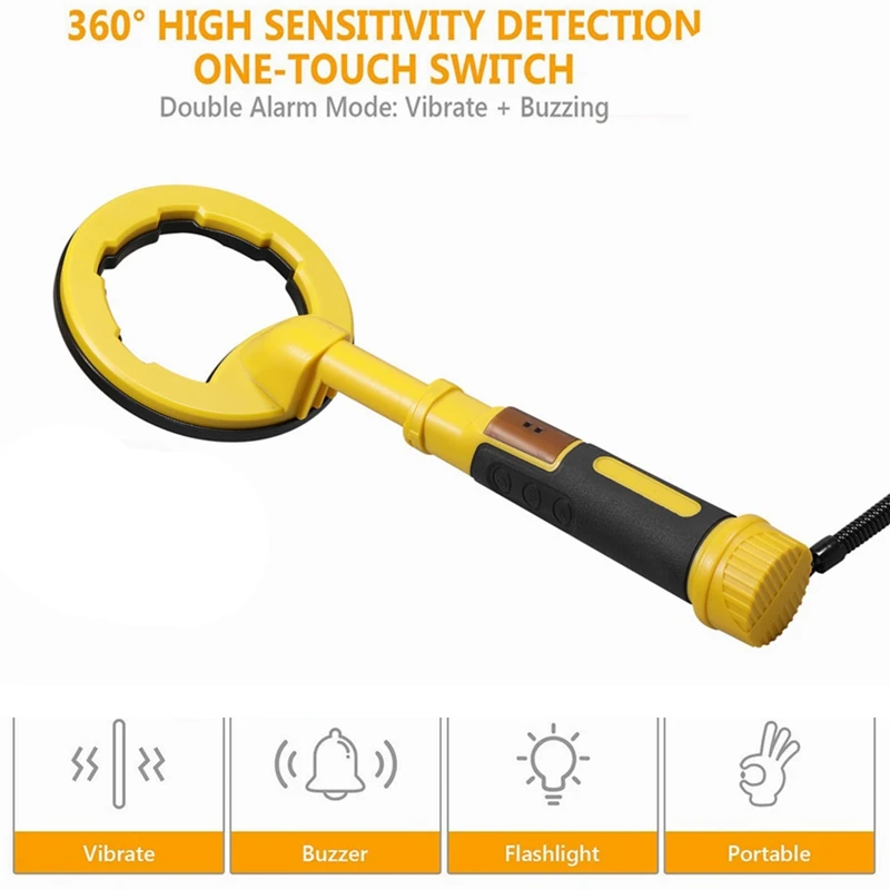 Detector de metais subaquático 2 em 1, ponteiro, mergulho, tesouro, à prova d'água, portátil, fácil instalação