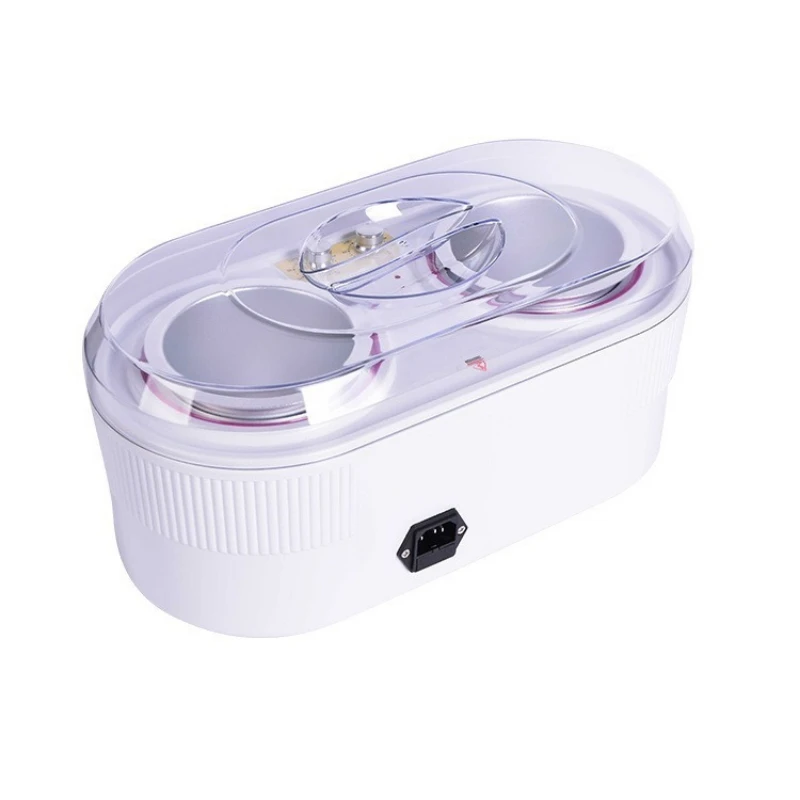 Double Pot Depilatory Wax Heater, Fast Heating Wax Melting Machine for Body Hair Removal Home Salon Use 300W 450