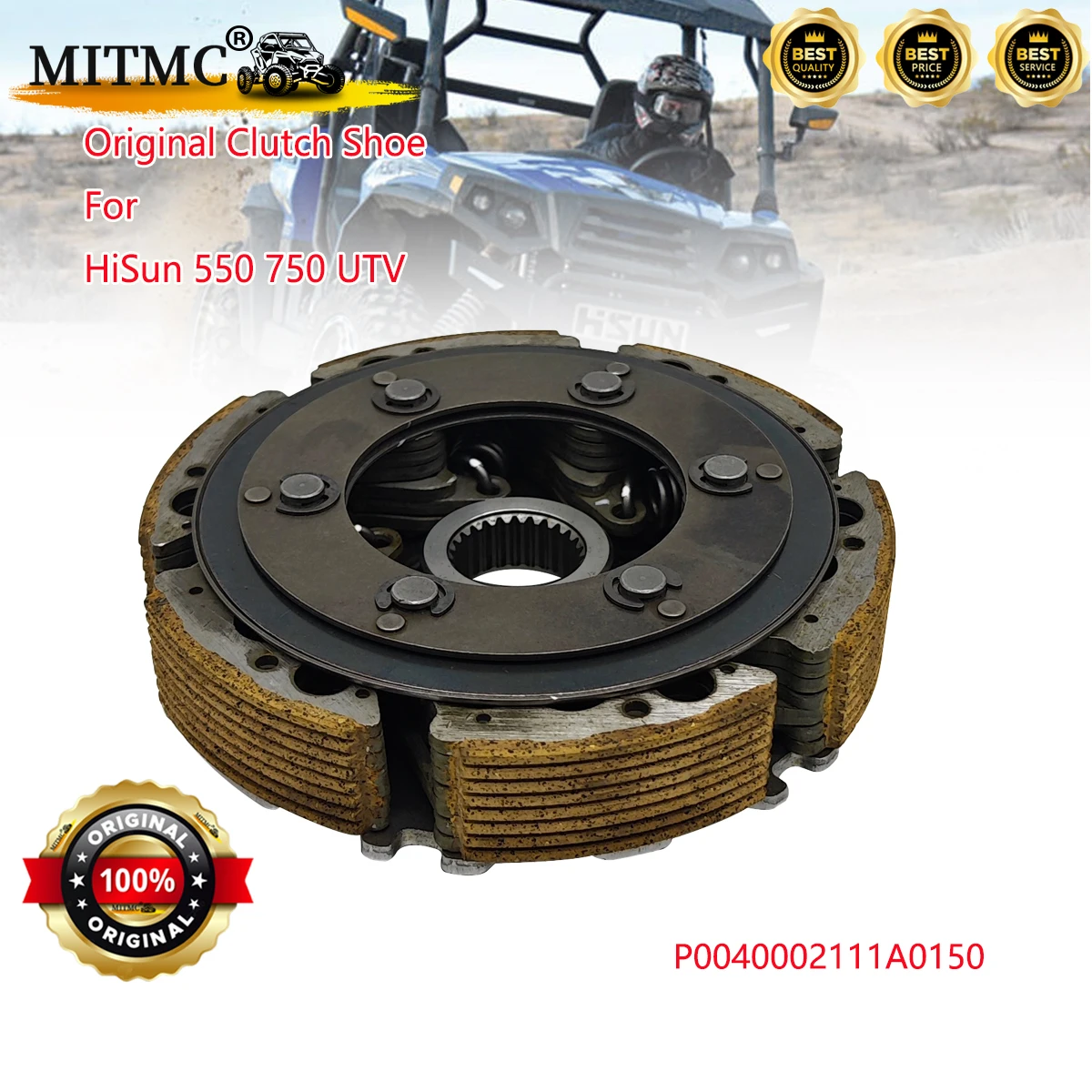 

Оригинальный башмак сцепления для HiSun 550 750, осевой выключатель UTV, сектор Vector RK PERFORMANCE STRIKE BAD BOY BANDIT P0040002111A0150