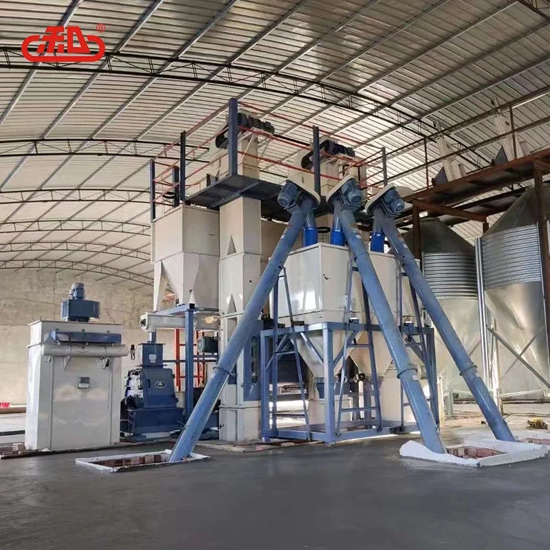 Chicken layer farms feed mill 5 TPH auto powder feed making plant with silo