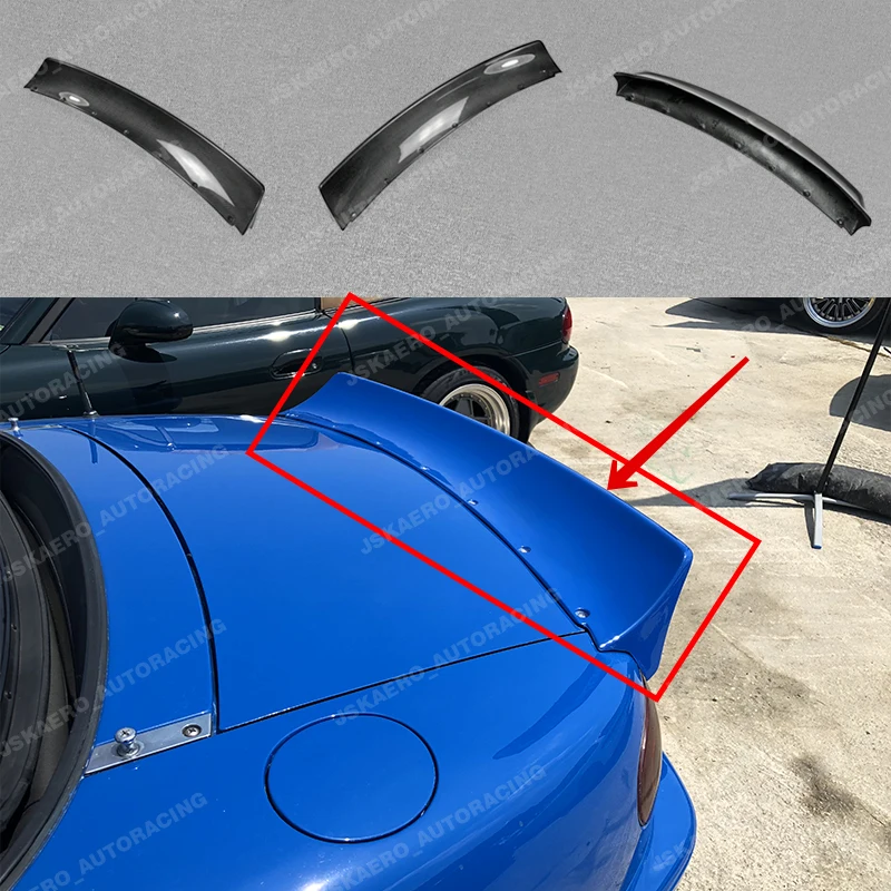 

For Mazda MX5 89-97 NA Miata Roadster Rear Trunk Spoiler Wing Lip Carbon Fiber