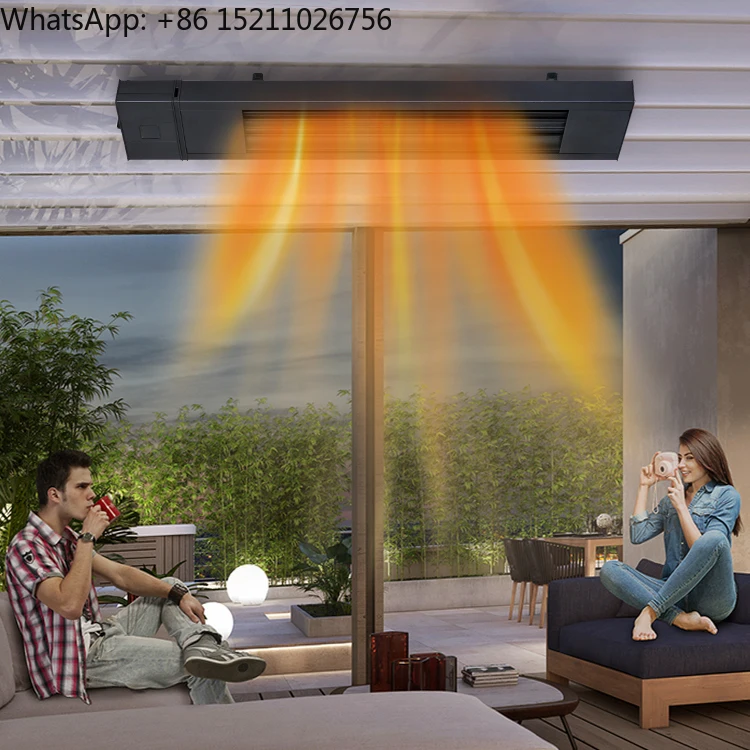 Aluminum Strip Heating 1800W Electric Infrared Remote Control Ceiling And Wall Mounting Panel Patio Heater