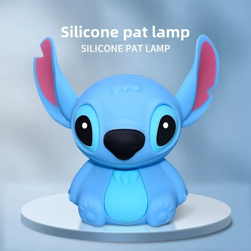 

Disney Stitch Merchandise LED Night Light Tapping Sensor Lamp Cute Cartoon Desk Bedside Decor Bedroom Companion Light Gift