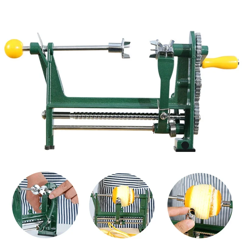 3 Gear Quick Fruit Peeler Rotary Mango Potato Slicer Stainless Steel Efficient Orange Apple Peeler Multifunction Kitchen Tool