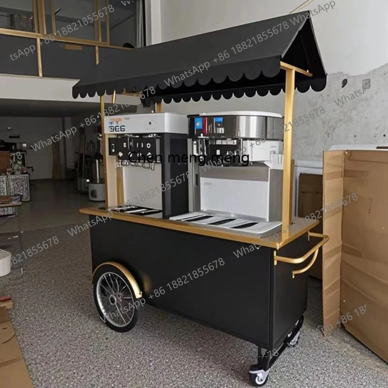

Stall trolley stall for sale, outdoor night market promotion display stand mobile dining car